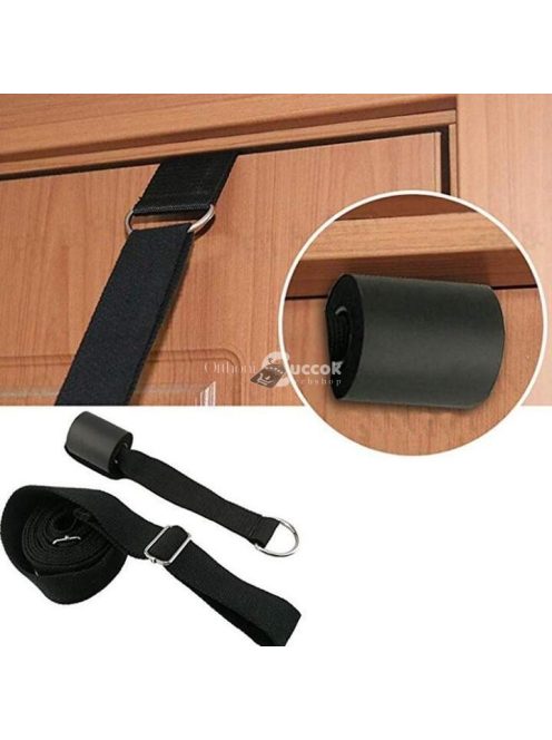 Ajtóra rögzíthető, hajlékonyság növelő, nyújtó edzőheveder