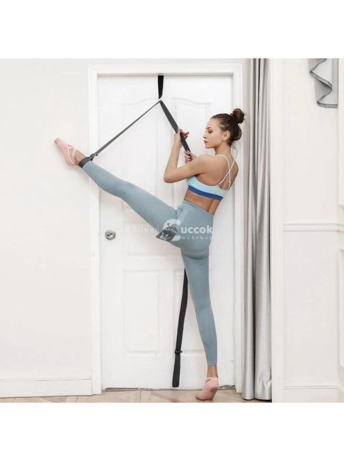 Ajtóra rögzíthető, hajlékonyság növelő, nyújtó edzőheveder