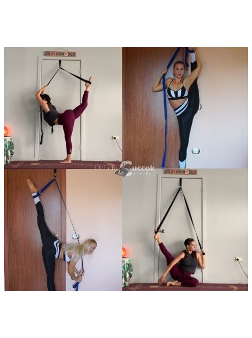 Ajtóra rögzíthető, hajlékonyság növelő, nyújtó edzőheveder