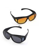 Sofőr szemüveg, vezetői szemüveg 2 db (nappali/éjszakai)