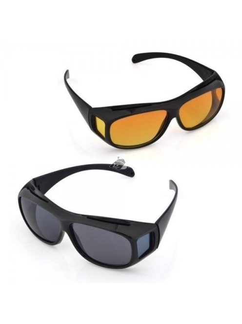 Sofőr szemüveg, vezetői szemüveg 2 db (nappali/éjszakai)