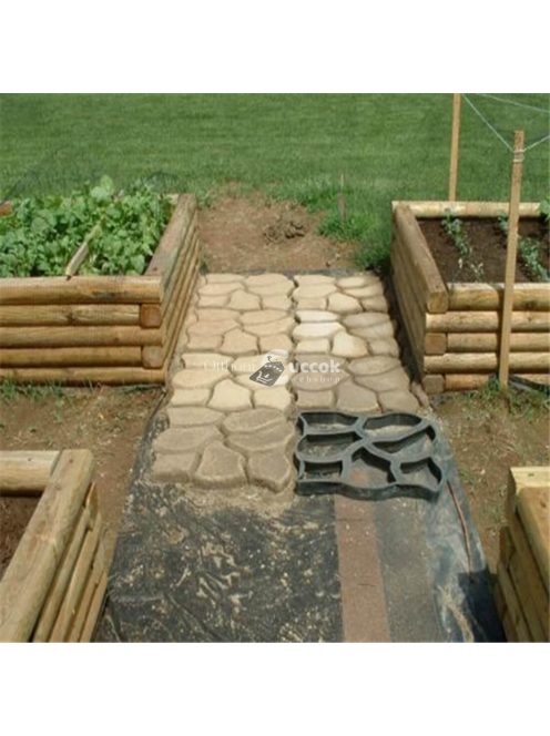 Dekoratív térkő sablon