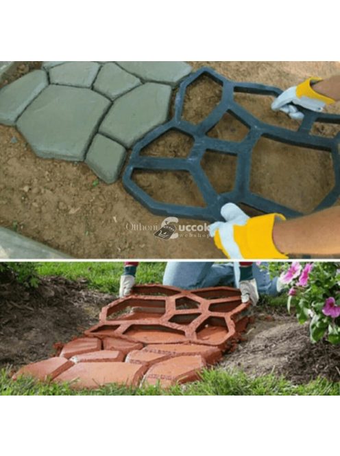 Dekoratív térkő sablon