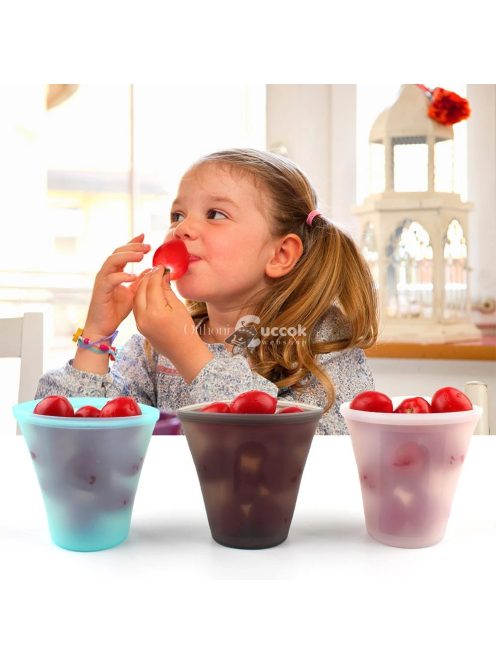 Szilikon Ételtároló 3db -os