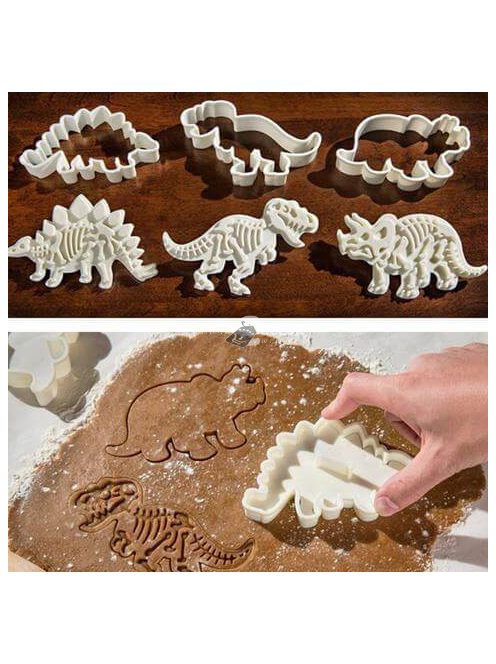 Dinós keksz forma és minta (3db)