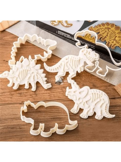 Dinós keksz forma és minta (3db)