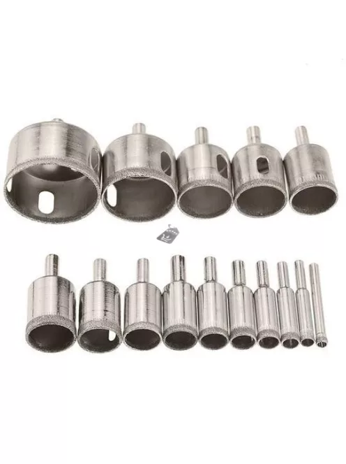 Csempe és Kerámiafúró, Gyémántfúró Szett (15db)