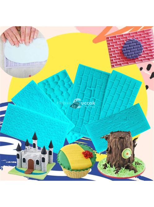 3D torta díszítő forma (6 db)