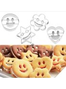 Smiley keksz kiszúró (4 db)