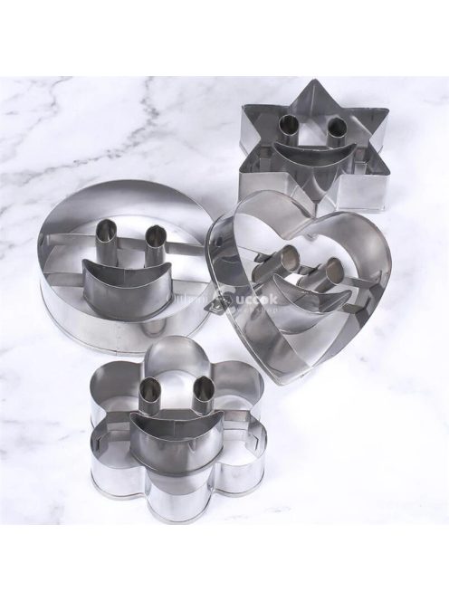 Smiley keksz kiszúró (4 db)