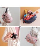 (Több szín) Összehajtható bevásárló táska -Rózsaszín