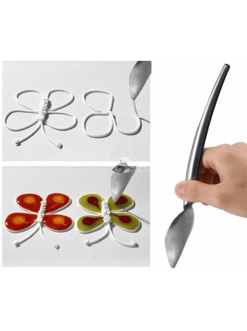 Dekoráló Kanál - Kreatív Cukrászati és Desszert Díszítő Eszköz