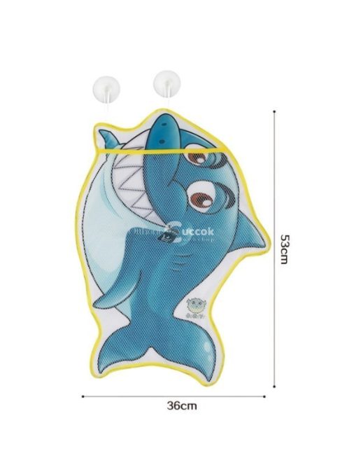 Játéktároló, fürdőszobai játéktároló - Cápa