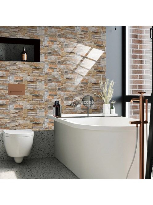 Kőmintás csempematrica - Barna