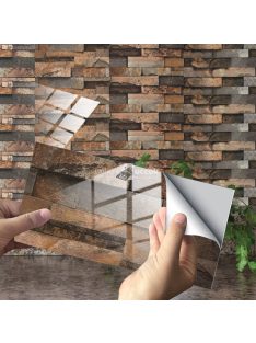 Kőmintás csempematrica - Sötétbarna