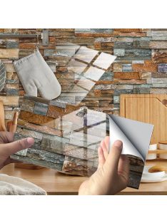 Kőmintás csempematrica - Rozsdabarna