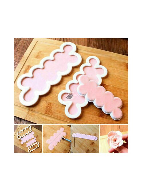 Rózsakészítő forma tortadekorációhoz (3 db)