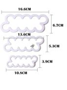 Rózsakészítő forma tortadekorációhoz (3 db)