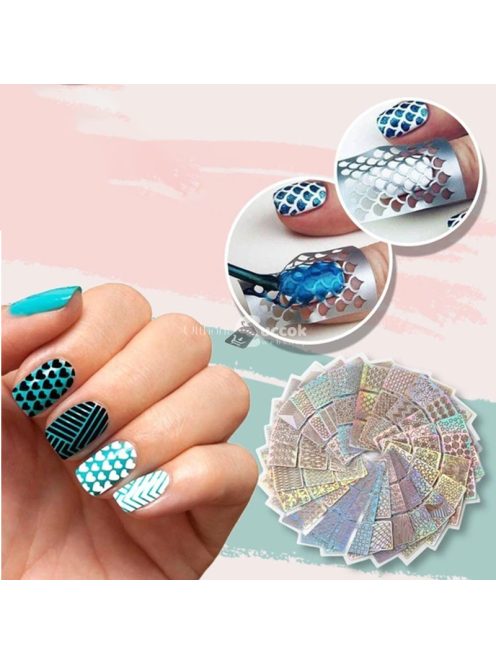 Körömdíszítő sablon