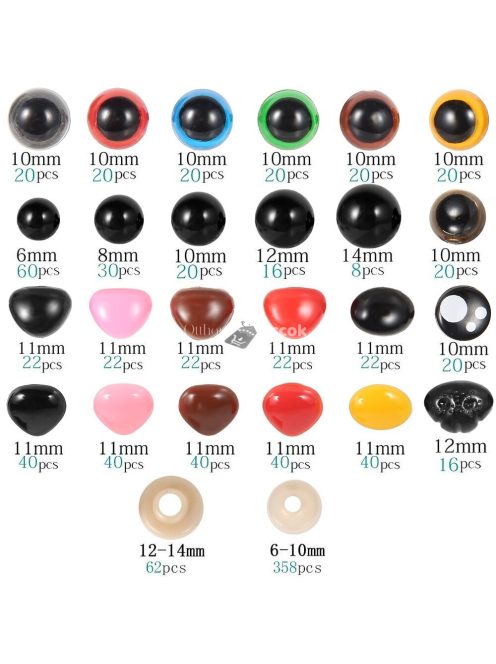 Kreatív kellék (szem, orr)