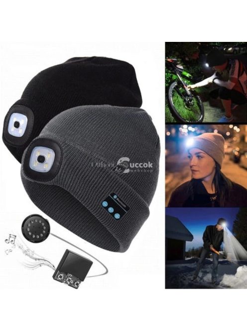Bluetooth sapka LED világítással