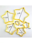 Mézeskalács karácsonyfa kiszúró szet