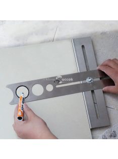 Vonalzó sablon, barkács vonalzó