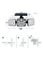 Ultra Erős Fényű Mozgásérzékelős Kültéri Lámpa