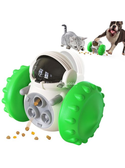Interaktív lassú etető kutyajáték - - Zöld