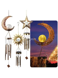 Napelemes szélcsengő, világító szélcsengő