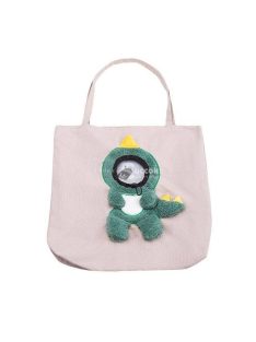 Macskahordozó vászon válltáska kukucskálóval