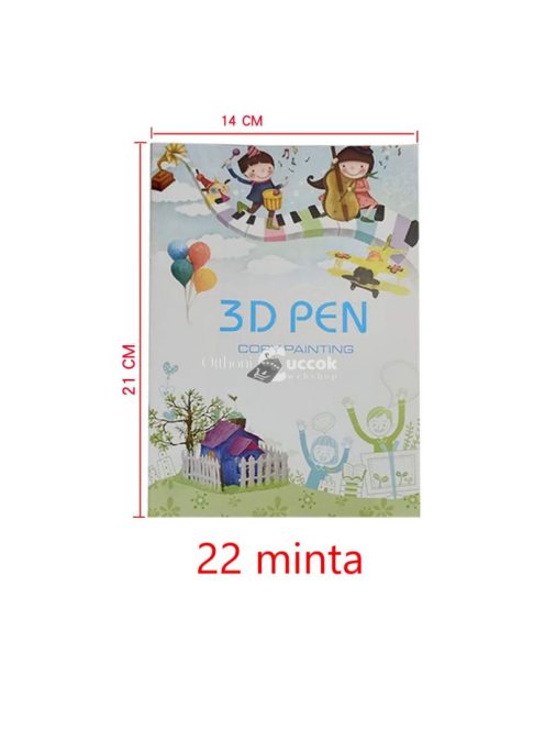 Rajzkönyv 3D tollhoz - - 22 minta