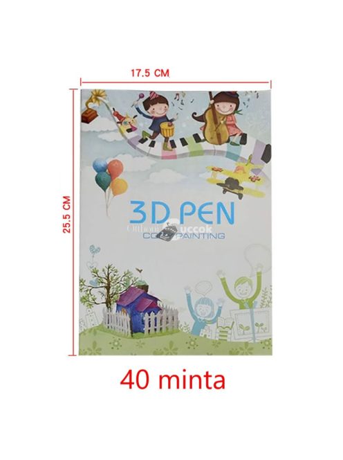 Rajzkönyv 3D tollhoz - - 40 minta