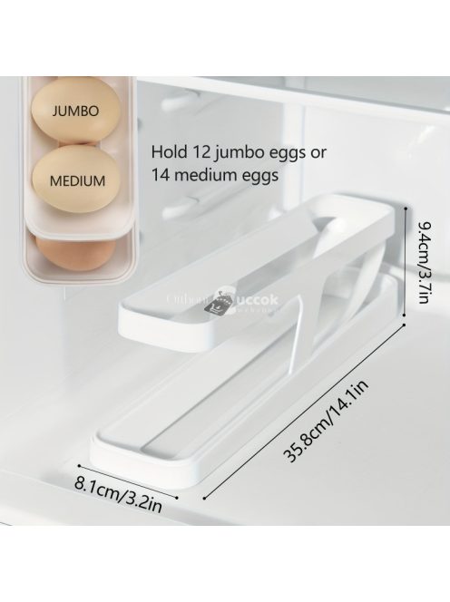 2 darabos Tojástartó Hűtőszekrénybe