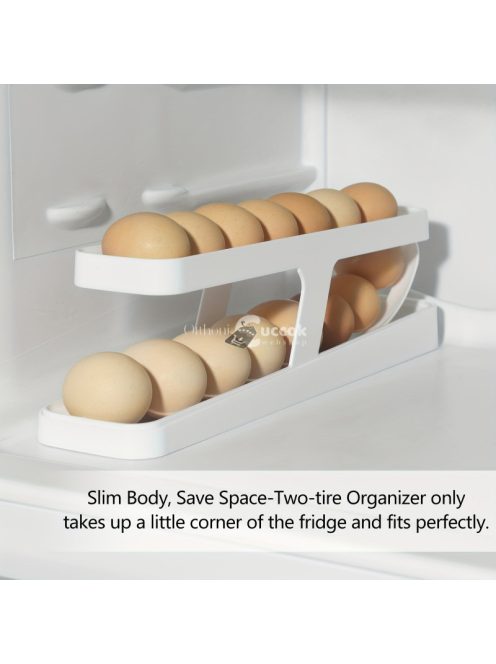 2 darabos Tojástartó Hűtőszekrénybe