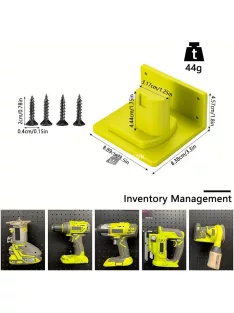 5 db-os Fali szerszámtartó, elektromos szerszámgépekhez
