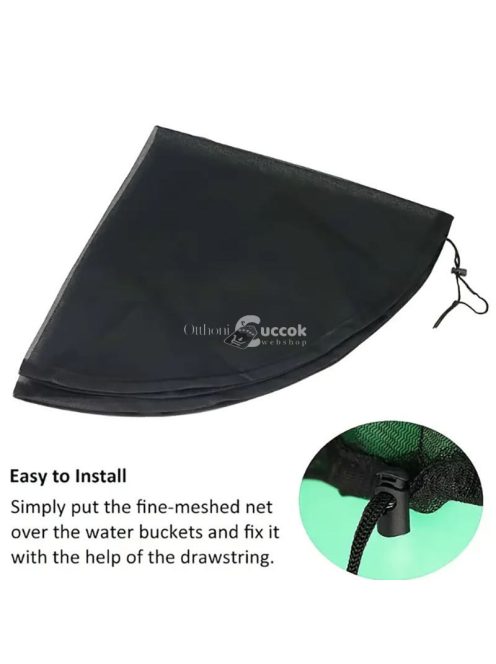 Állítható levélfogó háló esőgyűjtő tartályhoz