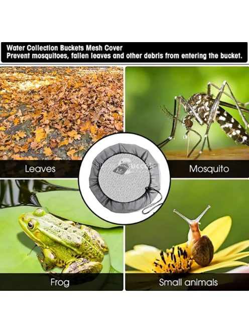 Állítható levélfogó háló esőgyűjtő tartályhoz