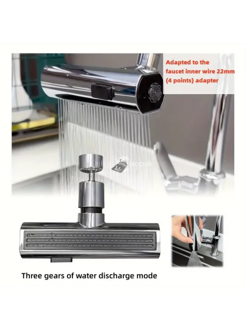 Univerzális fröccsenésgátló adapter csapra