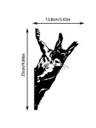 Mókus alakú kerítésdísz