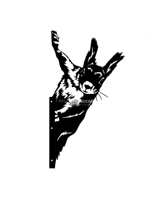 Mókus alakú kerítésdísz