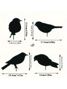 4db-os Madárkás kerítésdísz