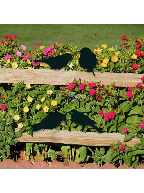 4db-os Madárkás kerítésdísz