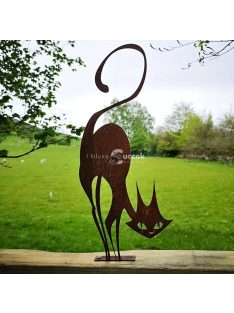 Macska kerítés dekoráció