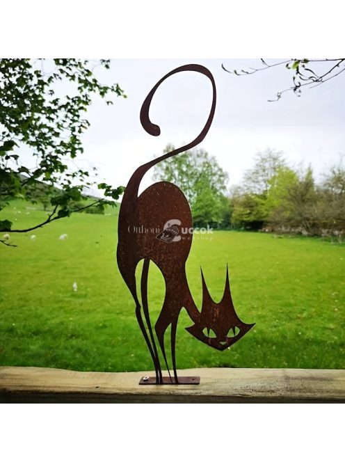 Macska kerítés dekoráció