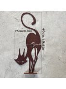 Macska kerítés dekoráció