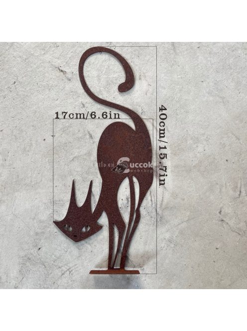 Macska kerítés dekoráció