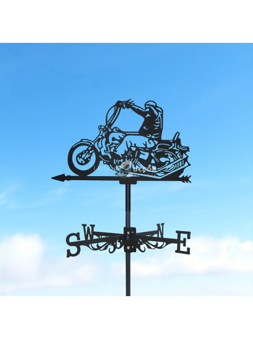 Retro szélkakas, motoros dizájnnal