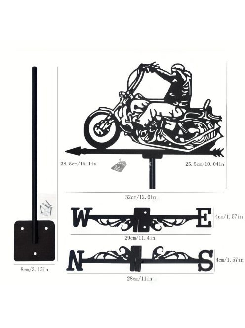 Retro szélkakas, motoros dizájnnal