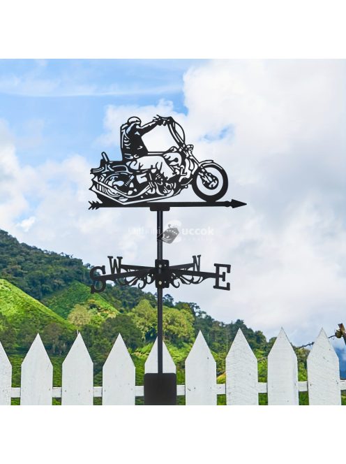 Retro szélkakas, motoros dizájnnal